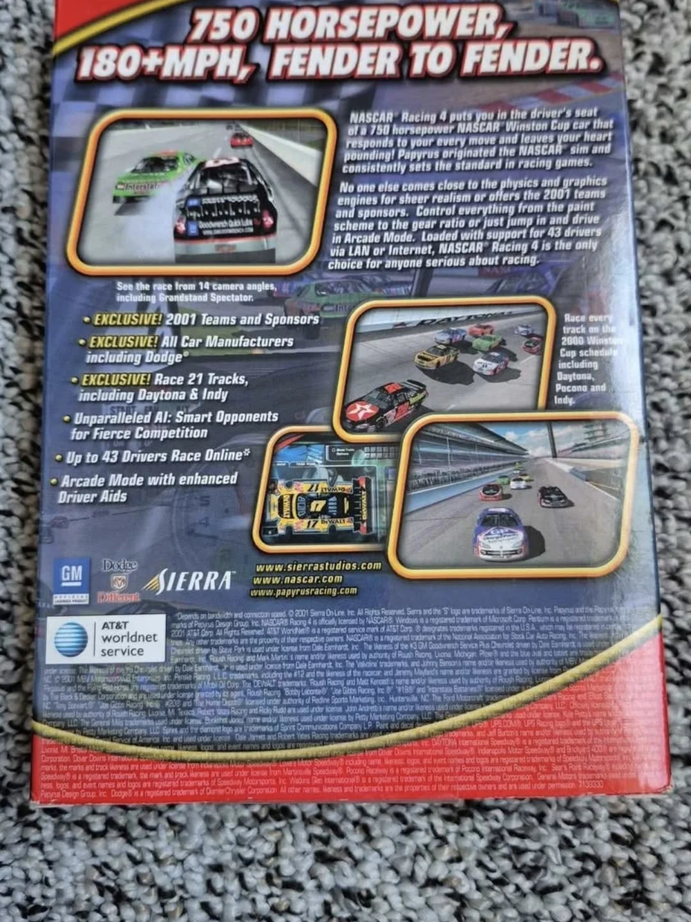 Serra NASCAR Racing 4 PC Game - Blue, Red, White